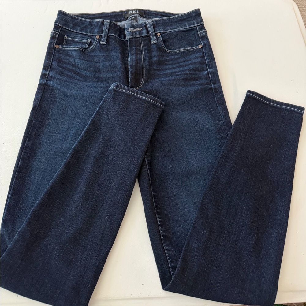 PAIGE Dark Blue Women's Skinny Jeans